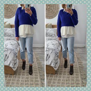 White Sleeveless‎ Blouse